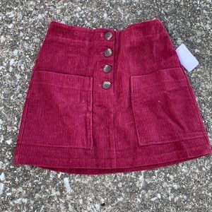 Pink Lily Corduroy skirt